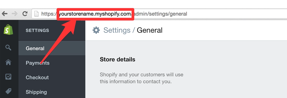 Shopify-default-domain