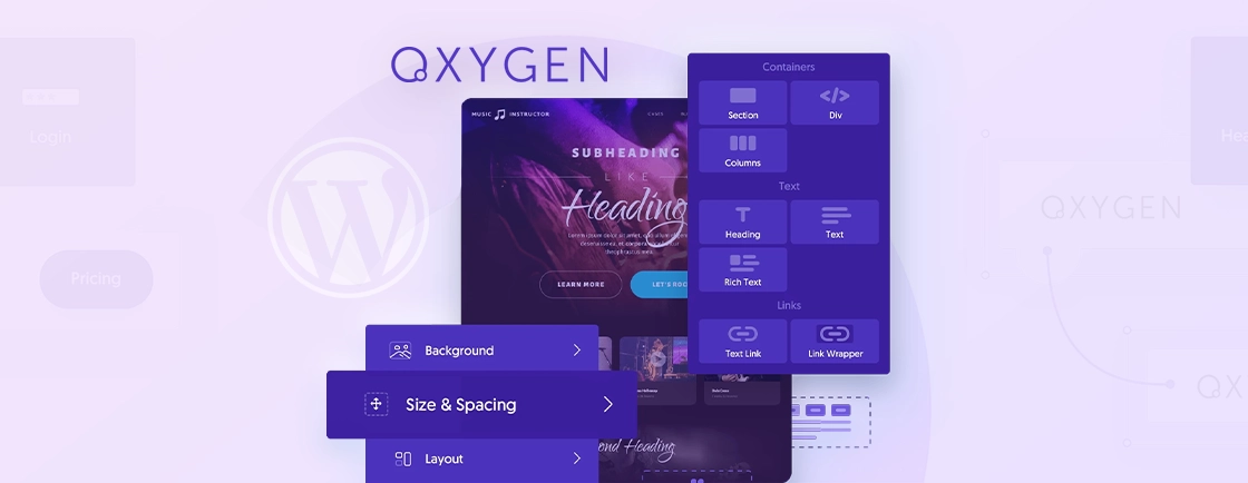 oxygen for wordpress
