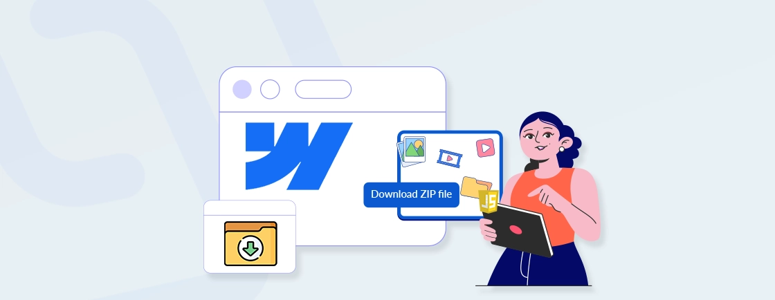 webflow create a direct download link