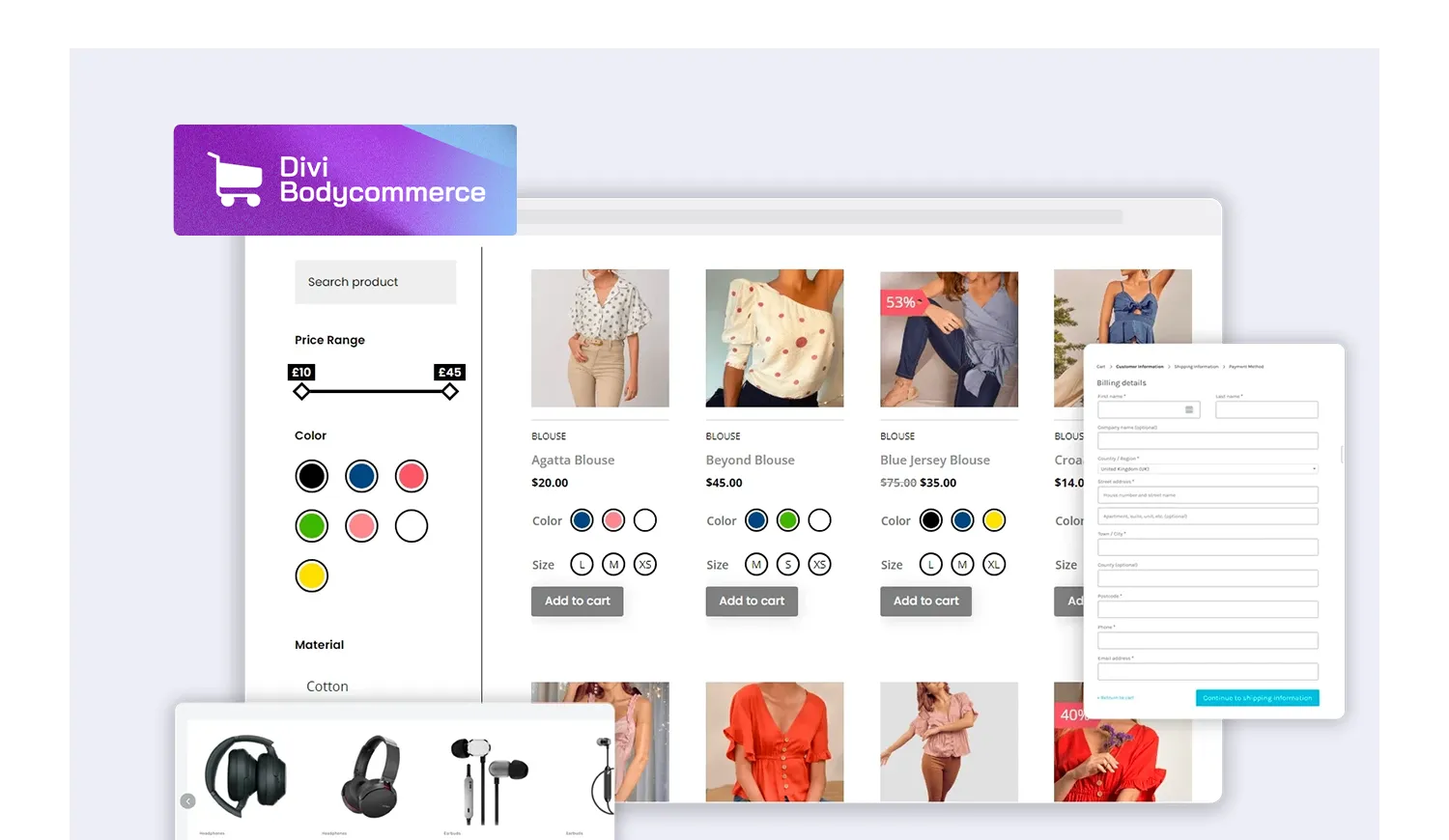 Divi BodyCommerce