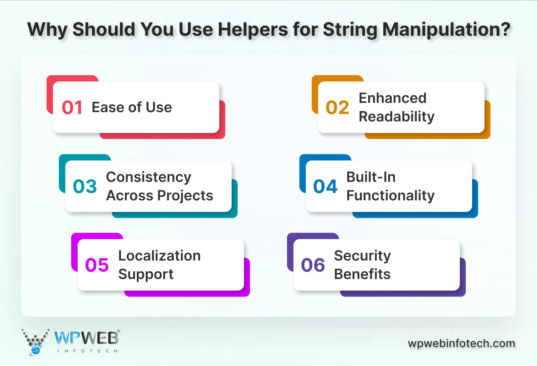 why should you use helpers for string manipulation