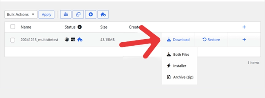 Download your WordPress Multisite as  offline copy