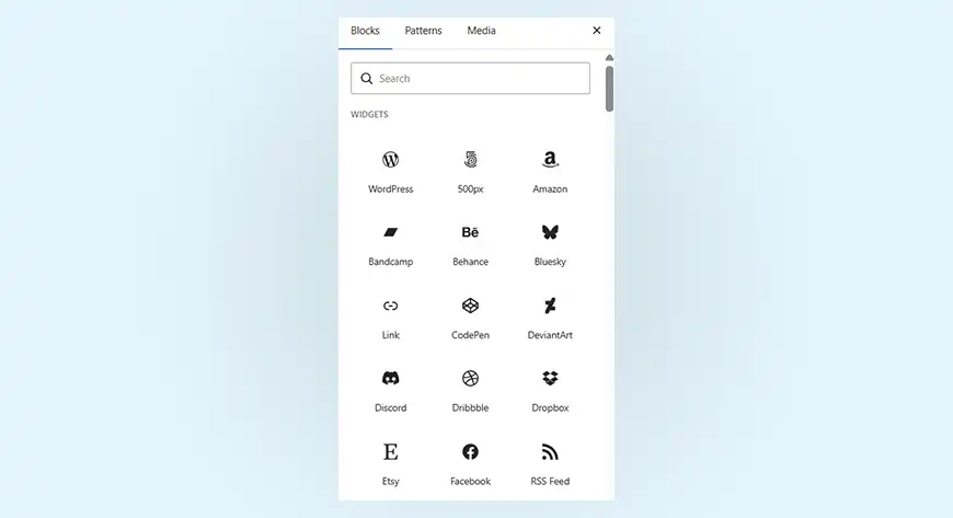 Custom Icons for Social Links