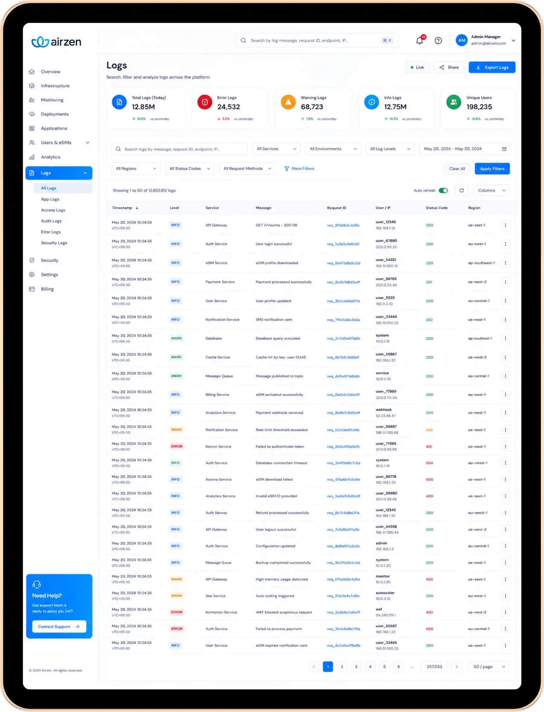 Airzen Case Study | AWS DevOps Infrastructure Modernization