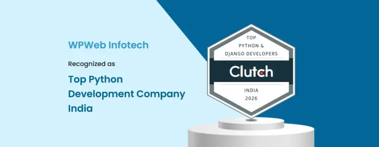Clutch Recognized WPWeb Infotech as a #1 Python Development Company in India