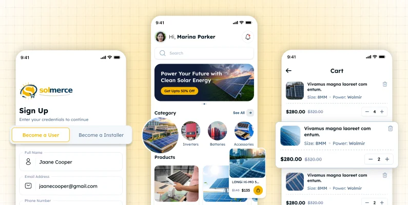 Solar eCommerce App 1