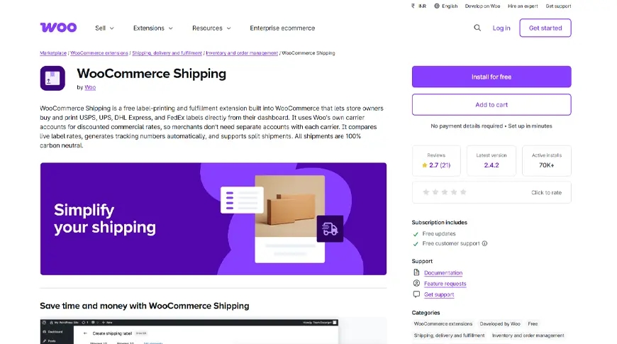 woo shipping
