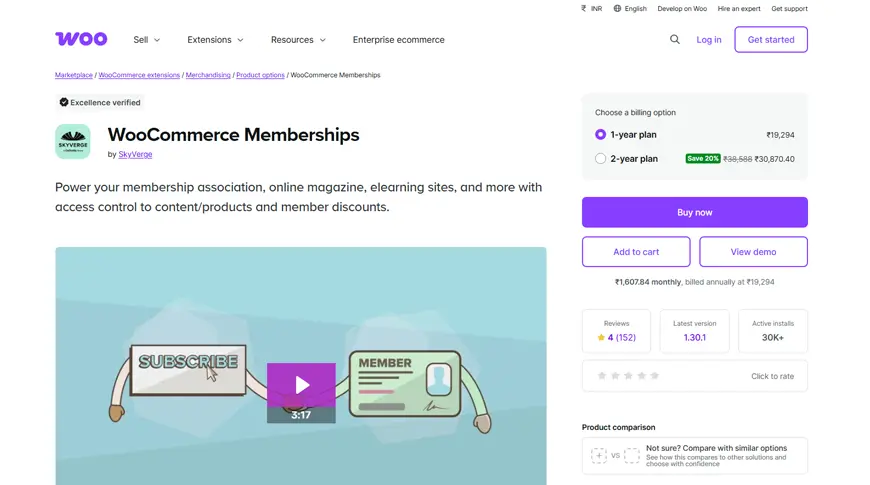 woocommerce membership
